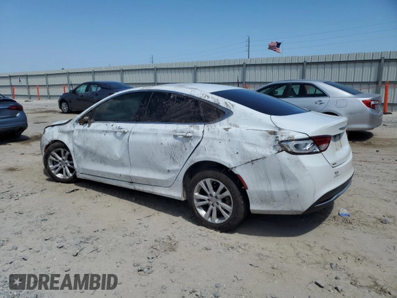 2016 Chrysler 200 Limited with VIN 1C3CCCAB8GN183395, listed as a Copart auction lot 51546925 with 76,762 mi miles and Salvage Title. Bid and sale history available at carsss.com. Image 2.