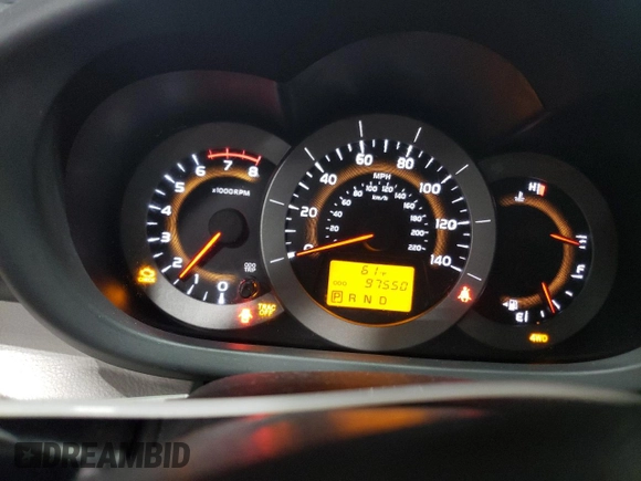 2012 Toyota RAV4 with VIN 2T3BF4DV0CW201207, listed as a Copart auction lot 58516525 with 97,550 mi miles and Salvage title. Bid and sale history available at DreamBid. Image 9.