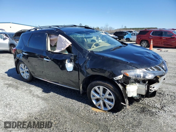 2013 Nissan Murano LE with VIN JN8AZ1MU2DW211866, listed as a Copart auction lot 46085035 with 94,977 mi miles and Salvage Title. Bid and sale history available at carsss.com. Image 4.