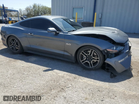 2022 Ford Mustang GT with VIN 1FA6P8CF0N5118585, listed as a Copart auction lot 61499415 with 60,608 mi miles and Salvage title. Bid and sale history available at DreamBid. Image 4.