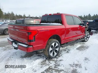 2023 Ford F-150 Lightning Pro with VIN 1FT6W1EV2PWG16485, listed as a IAAI auction lot 41496664 with 7,171 mi miles and . Bid and sale history available at DreamBid. Image 4.