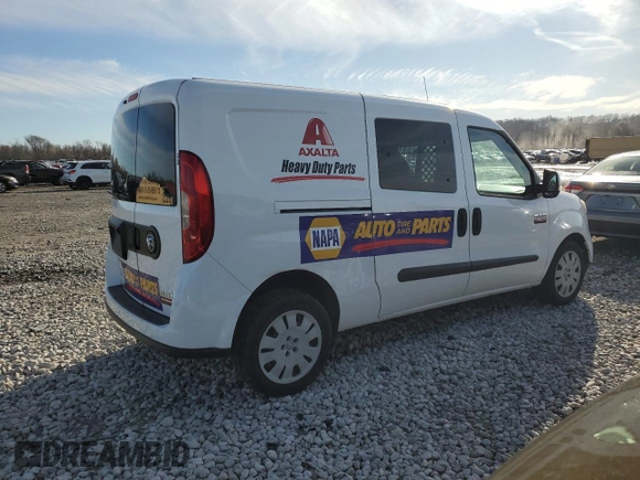 2017 Ram ProMaster City Cargo Tradesman SLT with VIN ZFBERFBB4H6D85025, listed as a Copart auction lot 50207785 with 285,618 mi miles and Salvage Title. Bid and sale history available at DreamBid. Image 3.