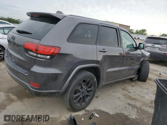 2017 Jeep Grand Cherokee Altitude z VIN 1C4RJFAG7HC778079, wystawiony jako Copart lot #55080265 z przebiegiem 76 405 mil mil oraz Szkoda całkowita • Salvage title. Historia ofert i sprzedaży dostępna na DreamBid. Obrazek 3.