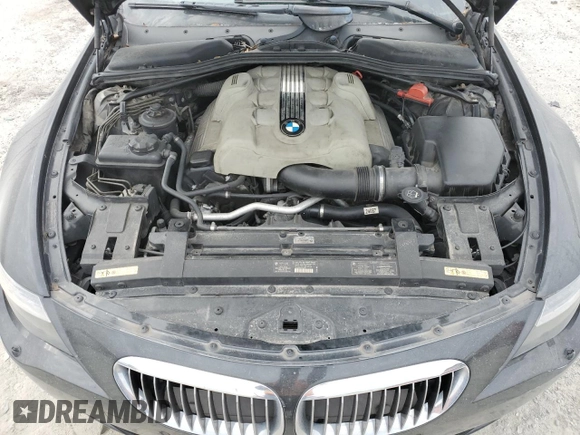 2005 BMW 6 Series 645Ci with VIN WBAEH73435B193355, listed as a Copart auction lot 76235744 with 150,474 mi miles and Salvage Title. Bid and sale history available at DreamBid. Image 11.