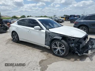 2018 Infiniti Q50 3.0t LUXE with VIN JN1EV7AR1JM444854, listed as a Copart auction lot 52797955 with 101,852 mi miles and Salvage Title. Bid and sale history available at carsss.com. Image 4.
