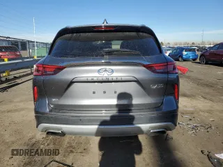 2021 Infiniti QX50 Luxe with VIN 3PCAJ5BB7MF107986, listed as a Copart auction lot 84916204 with 36,751 mi miles and Salvage title. Bid and sale history available at DreamBid. Image 6.