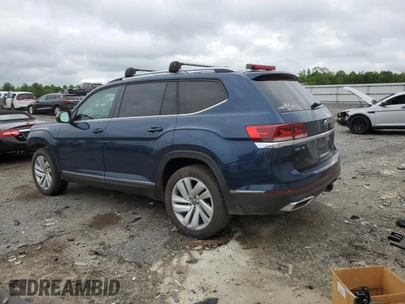 2021 Volkswagen Atlas SEL with VIN 1V2BR2CA8MC576209, listed as a Copart auction lot 57520615 with 63,575 mi miles and Salvage title. Bid and sale history available at DreamBid. Image 2.