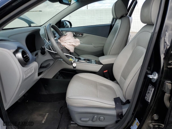 2019 Hyundai Kona Electric Ultimate with VIN KM8K53AG6KU022602, listed as a Copart auction lot 43669135 with 51,826 mi miles and Salvage Title. Bid and sale history available at carsss.com. Image 7.