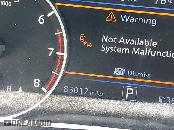 2019 Nissan Altima SR with VIN 1N4BL4CV3KN308550, listed as a IAAI auction lot 41856511 with 85,012 mi miles and . Bid and sale history available at carsss.com. Image 15.