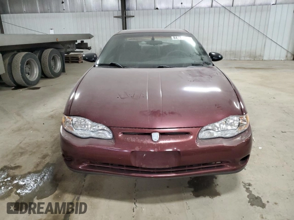 2000 Chevrolet Monte Carlo LS with VIN 2G1WW12E9Y9325411, listed as a Copart auction lot 84213754 with 171,947 mi miles and Salvage Title. Bid and sale history available at carsss.com. Image 5.