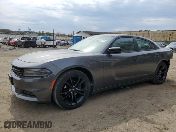 2018 Dodge Charger SXT with VIN 2C3CDXBG9JH337532, listed as a Copart auction lot 52203795 with 82,392 mi miles and Salvage Title. Bid and sale history available at DreamBid. Image 1.