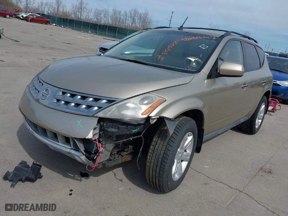 2006 Nissan Murano SL with VIN JN8AZ08W46W542957, listed as a IAAI auction lot 41858906 with 59,275 mi miles. Bid and sale history available at carsss.com. Image 2.