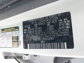 2022 Kia EV6 Wind with VIN KNDC3DLC1N5053043, listed as a IAAI auction lot 41861450 with Not Provided miles and . Bid and sale history available at DreamBid. Image 9.