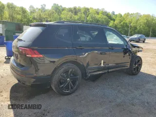 2024 Volkswagen Tiguan SE R-Line Black with VIN 3VVCB7AX5RM230267, listed as a Copart auction lot 52185675 with Not provided miles and Salvage title. Bid and sale history available at DreamBid. Image 3.