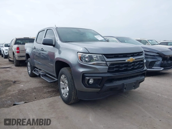 2022 Chevrolet Colorado 2WD LT with VIN 1GCGSCEN1N1316636, listed as a IAAI auction lot 41915633 with 17,450 mi miles and . Bid and sale history available at DreamBid. Image 1.