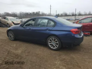 2017 BMW 3 Series 320i with VIN WBA8E1G53HNU13439, listed as a Copart auction lot 47745005 with 35,334 mi miles and Salvage Title. Bid and sale history available at carsss.com. Image 2.