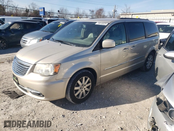 2013 Chrysler Town & Country Touring with VIN 2C4RC1BG1DR760187, listed as a Copart auction lot 79910523 with 162,163 mi miles and Non Repairable. Bid and sale history available at carsss.com. Image 1.