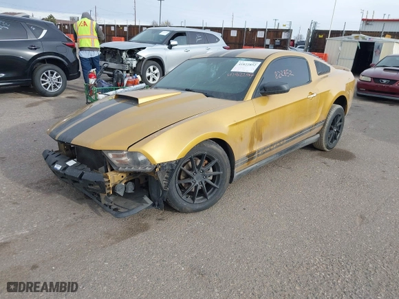 2010 Ford Mustang V6 with VIN 1ZVBP8AN6A5127981, listed as a IAAI auction lot 41822852 with 1 mi miles. Bid and sale history available at carsss.com. Image 17.