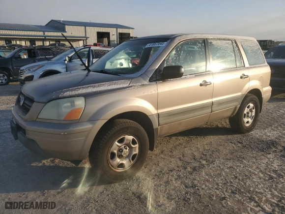 2004 Honda Pilot LX with VIN 2HKYF181X4H571864, listed as a Copart auction lot 41857045 with 344,479 mi miles and Salvage Title. Bid and sale history available at carsss.com. Image 1.