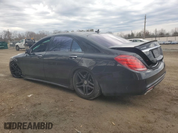 2017 Mercedes-Benz S 550 with VIN WDDUG8FB8HA314995, listed as a Copart auction lot 47181875 with 66,830 mi miles and Salvage Title. Bid and sale history available at carsss.com. Image 2.