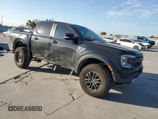 2024 Ford Ranger Raptor with VIN 1FTER4LR1RLE23193, listed as a Copart auction lot 77737244 with 12,283 mi miles and Salvage Title. Bid and sale history available at carsss.com. Image 4.