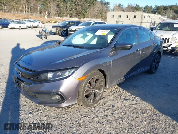 2020 Honda Civic Sedan Sport with VIN 2HGFC2F82LH516663, listed as a IAAI auction lot 41282347 with 40,451 mi miles. Bid and sale history available at carsss.com. Image 17.