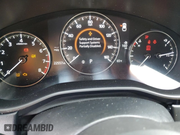 2023 Mazda CX-30 S Carbon Edition with VIN 3MVDMBCM7PM551693, listed as a Copart auction lot 60330865 with 22,557 mi miles and Salvage title. Bid and sale history available at DreamBid. Image 9.