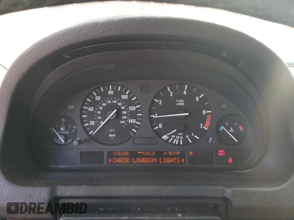 2003 BMW X5 3.0i with VIN 5UXFA53523LV97651, listed as a Copart auction lot 50565265 with 176,188 mi miles and Salvage Title. Bid and sale history available at carsss.com. Image 9.
