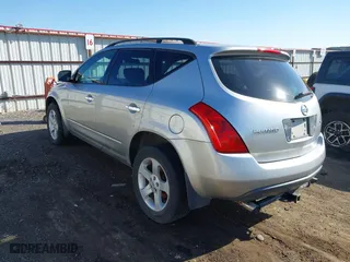 2005 Nissan Murano SL with VIN JN8AZ08W65W417702, listed as a IAAI auction lot 42061651 with 133,603 mi miles. Bid and sale history available at carsss.com. Image 3.