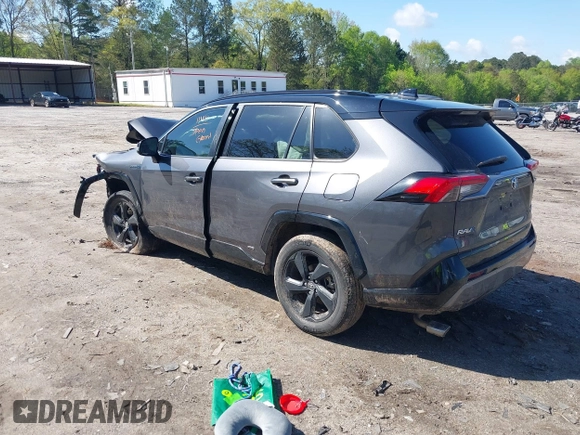 2021 Toyota RAV4 Hybrid XSE with VIN 2T3E6RFV2MW017668, listed as a IAAI auction lot 42008581 with Not provided miles and . Bid and sale history available at DreamBid. Image 3.