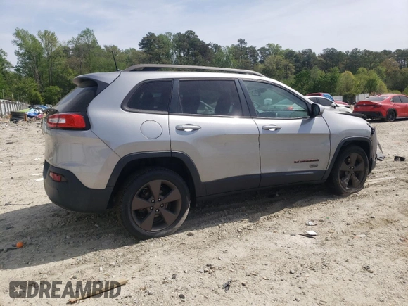 2016 Jeep Cherokee 75th Anniversary with VIN 1C4PJLCB5GW256619, listed as a Copart auction lot 53648575 with 98,969 mi miles and Salvage Title. Bid and sale history available at DreamBid. Image 3.