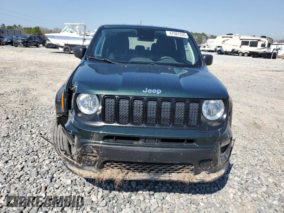 2021 Jeep Renegade Jeepster z VIN ZACNJCAB6MPM34019, wystawiony jako Copart lot #47381335 z przebiegiem 56 987 mil mil oraz Szkoda całkowita • Salvage title. Historia ofert i sprzedaży dostępna na DreamBid. Obrazek 5.