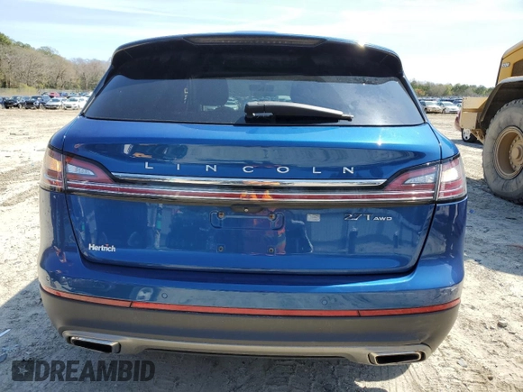 2020 Lincoln Nautilus Reserve z VIN 2LMPJ8KPXLBL11233, wystawiony jako Copart lot #51326025 z przebiegiem Nie podano mil oraz Szkoda całkowita • Salvage title. Historia ofert i sprzedaży dostępna na DreamBid. Obrazek 6.
