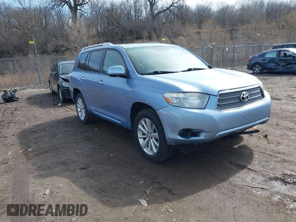 2008 Toyota Highlander Hybrid with VIN JTEEW41A982003915, listed as a IAAI auction lot 41757415 with 256,996 mi miles. Bid and sale history available at carsss.com. Image 1.