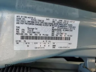 2013 Ford Focus Electric с VIN 1FADP3R44DL251179, выставлен на аукционе Copart как лот 56572595 с пробегом 49 705 миль миль и Чистый • Clean title. История ставок и продаж доступна на DreamBid. Изображение 12.