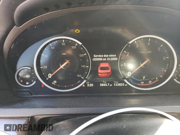 2015 BMW 7 Series 740Li xDrive with VIN WBAYF4C51FGS99088, listed as a Copart auction lot 47593145 with 133,825 mi miles and Salvage Title. Bid and sale history available at carsss.com. Image 9.