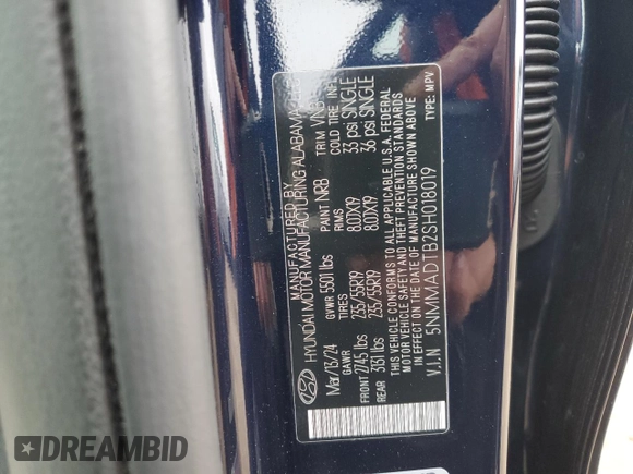 2025 Genesis GV70 2.5T with VIN 5NMMADTB2SH018019, listed as a Copart auction lot 55451745 with 8,645 mi miles and Salvage title. Bid and sale history available at DreamBid. Image 12.