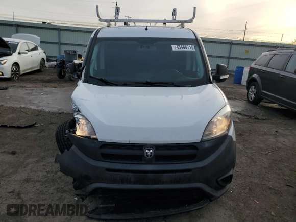 2017 Ram ProMaster City Cargo Tradesman with VIN ZFBERFAB7H6E71317, listed as a Copart auction lot 45488715 with 93,183 mi miles and Salvage Title. Bid and sale history available at DreamBid. Image 5.