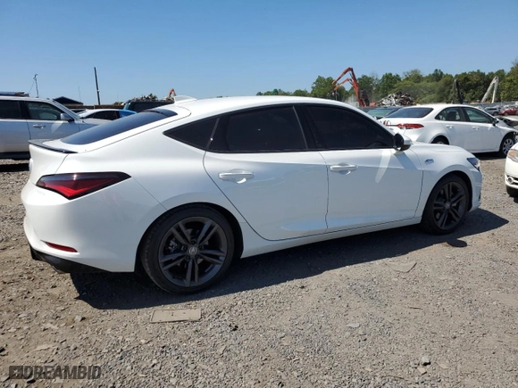2024 Acura Integra w/A-Spec Package with VIN 19UDE4H37RA021977, listed as a Copart auction lot 70161884 with 5,413 mi miles and Salvage Title. Bid and sale history available at carsss.com. Image 3.