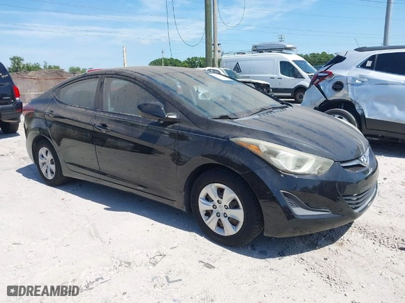 2016 Hyundai Elantra SE with VIN KMHDH4AE7GU628373, listed as a IAAI auction lot 41936414 with 55,609 mi miles. Bid and sale history available at carsss.com. Image 1.