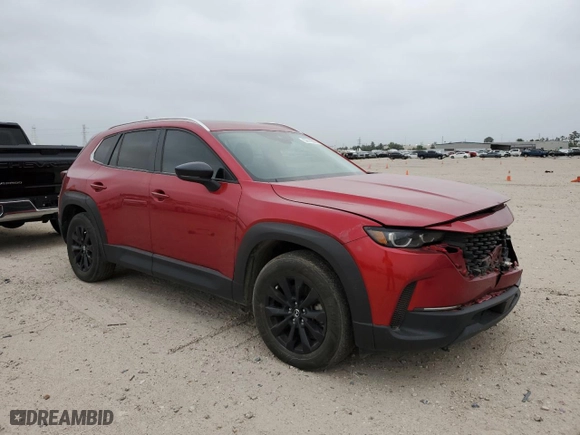 2023 Mazda CX-50 2.5 S Preferred Plus Package with VIN 7MMVABCM9PN138887, listed as a Copart auction lot 52118025 with 51,508 mi miles and Salvage Title. Bid and sale history available at carsss.com. Image 4.