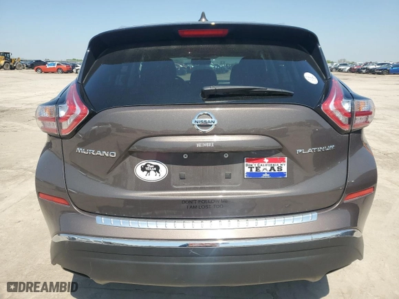 2018 Nissan Murano Platinum with VIN 5N1AZ2MG0JN169948, listed as a Copart auction lot 52020905 with 67,973 mi miles and Salvage Title. Bid and sale history available at carsss.com. Image 6.