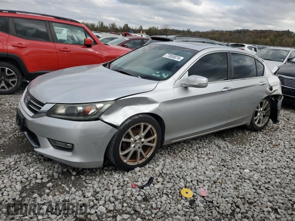 2013 Honda Accord Sdn EX-L with VIN 1HGCR2F80DA223202, listed as a Copart auction lot 77855874 with 159,993 mi miles and Salvage Title. Bid and sale history available at carsss.com. Image 1.