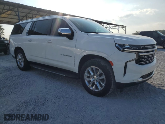 2022 Chevrolet Suburban Premier with VIN 1GNSCFKD2NR180661, listed as a Copart auction lot 74840484 with 55,972 mi miles and Salvage title. Bid and sale history available at DreamBid. Image 4.