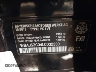 2020 BMW 5 Series 540i xDrive z VIN WBAJS3C04LCD32330, wystawiony jako IAAI lot #41412727 z przebiegiem 37 383 mil mil oraz . Historia ofert i sprzedaży dostępna na DreamBid. Obrazek 9.