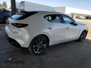 2020 Mazda Mazda3 Hatchback with VIN JM1BPALM8L1161025, listed as a Copart auction lot 48594815 with 43,326 mi miles and Salvage Title. Bid and sale history available at carsss.com. Image 3.