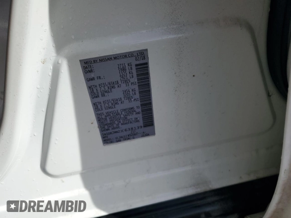 2018 Nissan Pathfinder SV with VIN 5N1DR2MN2JC638139, listed as a Copart auction lot 44940105 with 166,671 mi miles and Salvage Title. Bid and sale history available at carsss.com. Image 12.