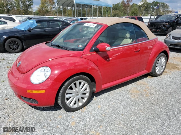 2010 Volkswagen New Beetle Convertible with VIN 3VWRW3AL2AM007351, listed as a Copart auction lot 74328574 with NaN miles and Salvage Title. Bid and sale history available at carsss.com. Image 1.