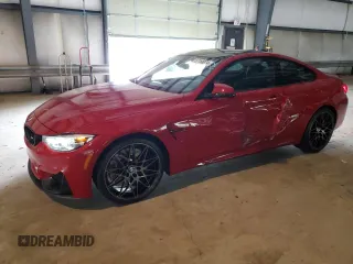 2018 BMW M4 with VIN WBS4Y9C51JAG66930, listed as a Copart auction lot 57155874 with 31,727 mi miles. Bid and sale history available at carsss.com. Image 1.