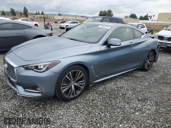 2017 Infiniti Q60 Premium with VIN JN1CV7EK6HM111158, listed as a Copart auction lot 48640105 with 75,043 mi miles and Salvage Title. Bid and sale history available at DreamBid. Image 1.